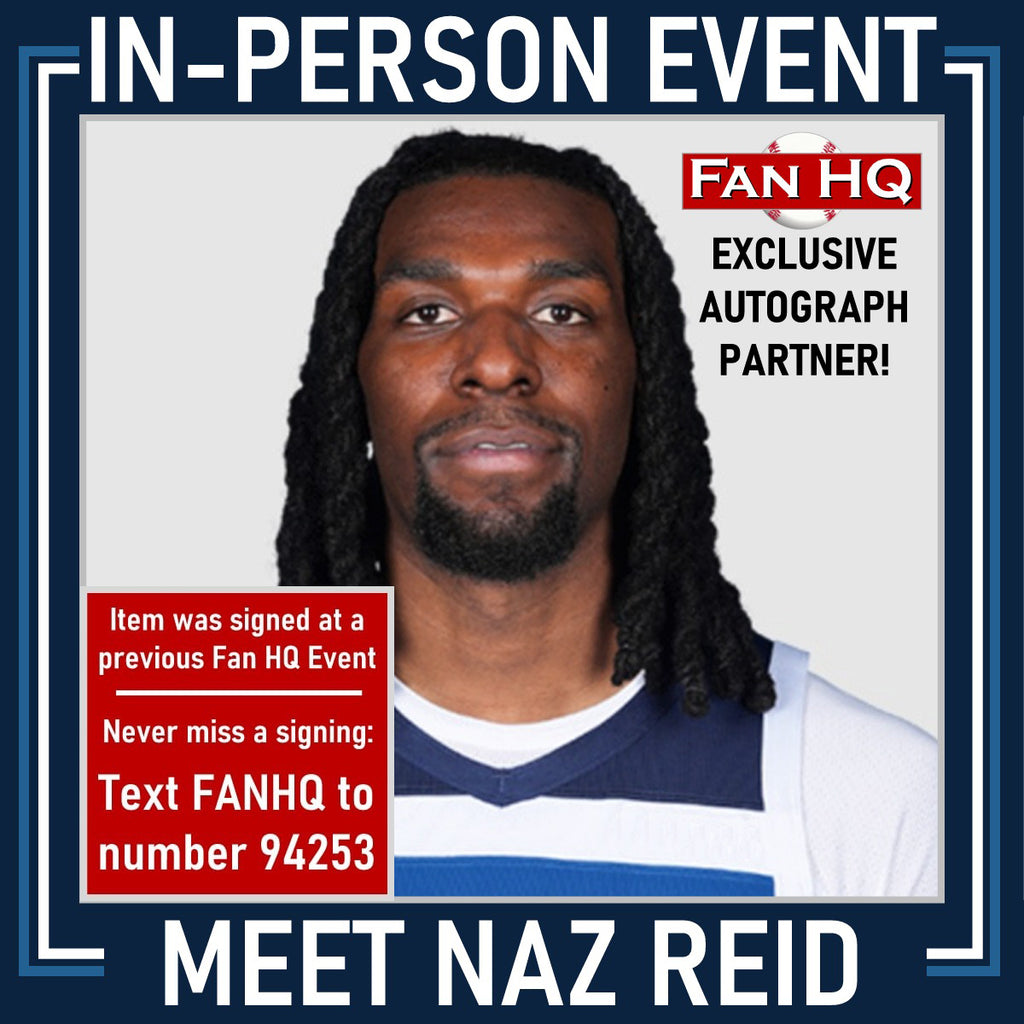 Naz Reid Autographed Minnesota Timberwolves Logo Basketball Autographs Fan HQ