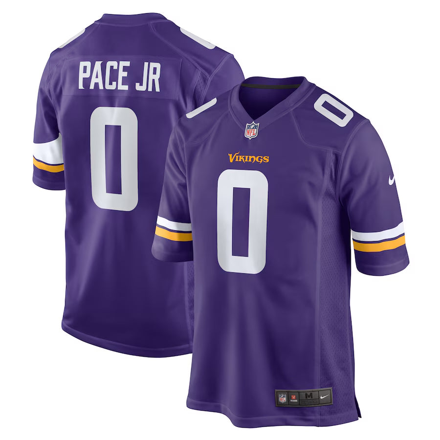 AVAILABLE IN-STORE ONLY! Ivan Pace Jr. Minnesota Vikings Purple Nike Game Jersey Jersey Nike