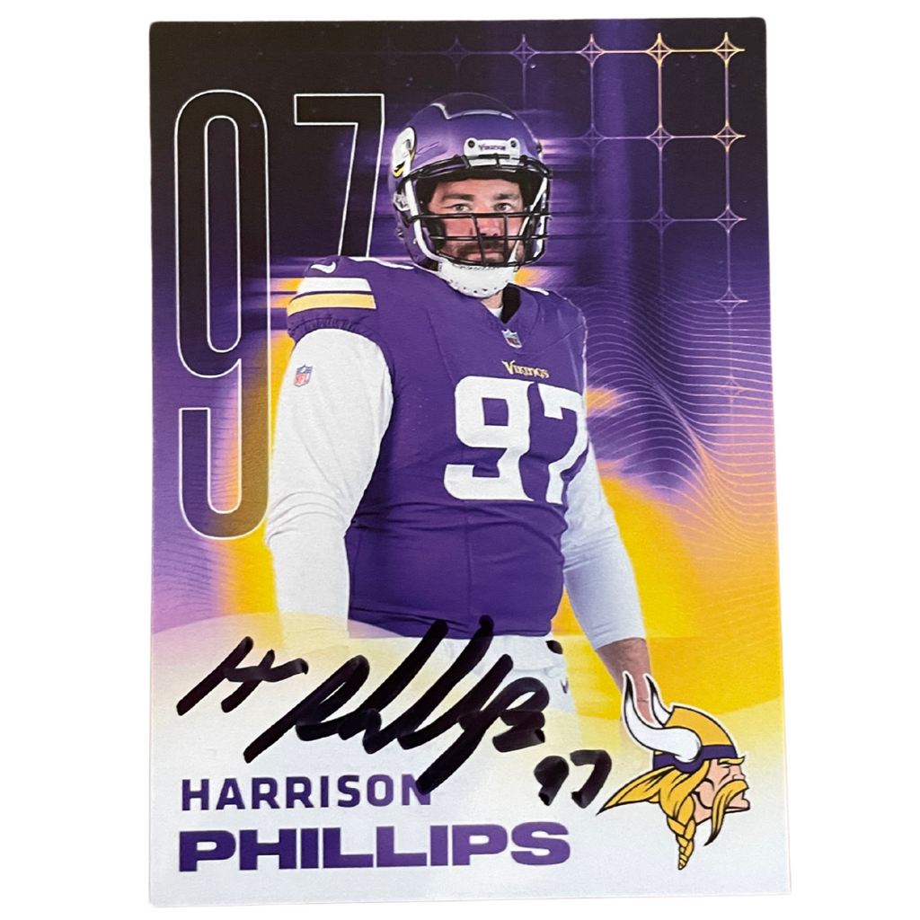 Harrison Phillips Autographed Minnesota Vikings Card Autographs FanHQ