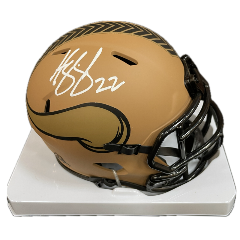 Harrison Smith Autographed Minnesota Vikings Salute to Service Mini Helmet Autographs FanHQ   