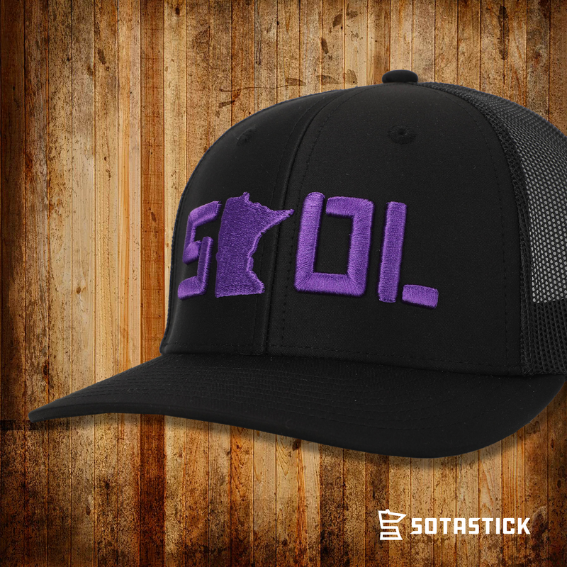 Fan HQ Exclusive SotaStick Football State Black Trucker Hat Hats SotaStick   