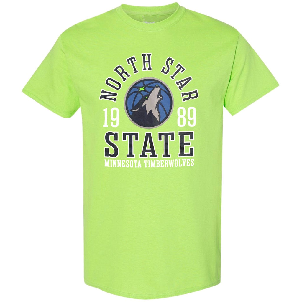 Minnesota Timberwolves Fanatics Green North Star State Tee T-Shirts Fanatics   