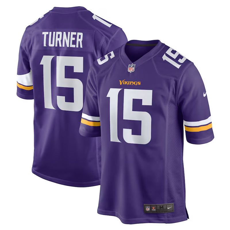 Nike Men's Minnesota Vikings Dallas Turner Purple Game Jersey, Large