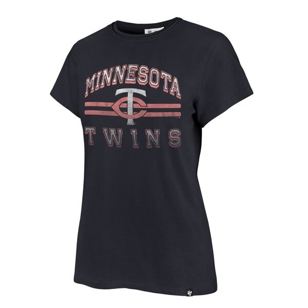 Minnesota Twins '47 Brand Women's Navy Bright Eyed Frankie Tee Womens 47 Brand   