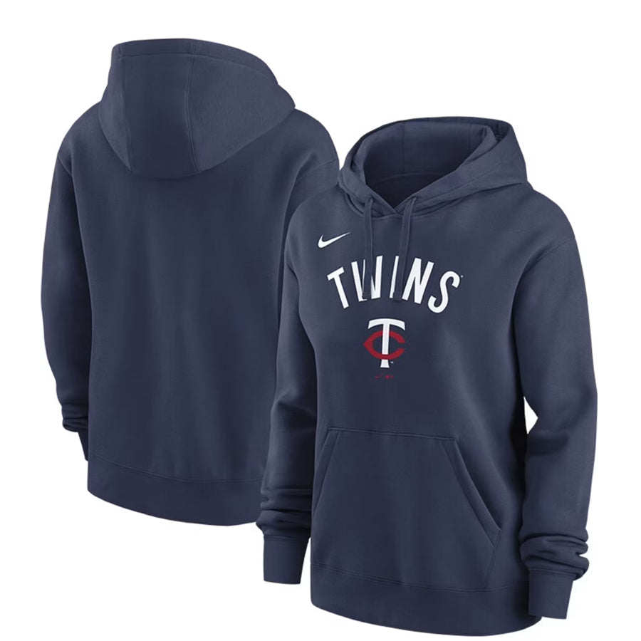 AVAILABLE IN-STORE ONLY! Minnesota Twins Nike Women's Navy Logo Club Hoodie Womens Nike