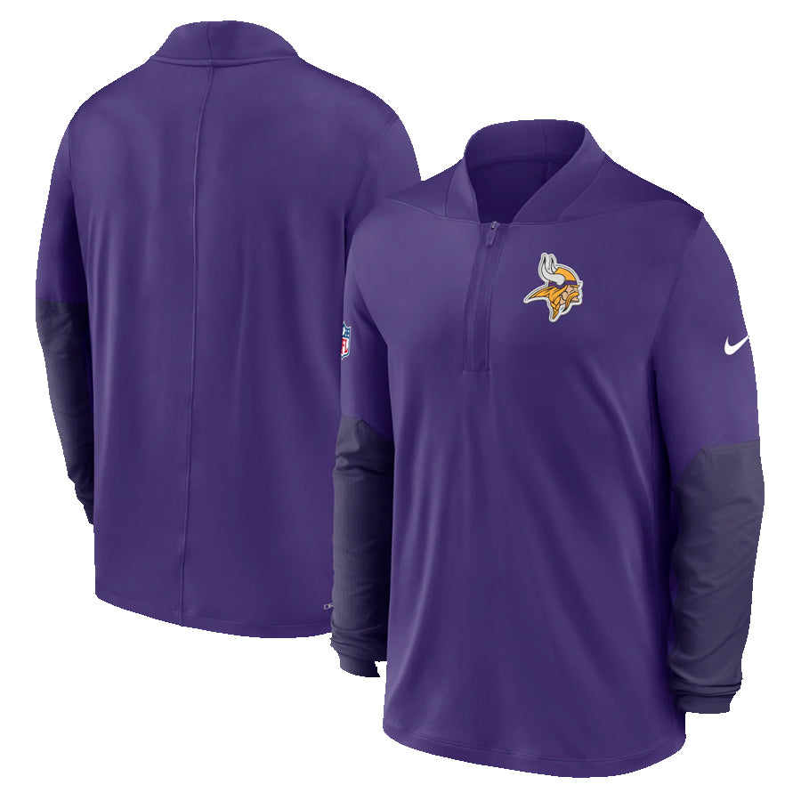 AVAILABLE IN-STORE ONLY! Minnesota Vikings Nike Purple 1/4 Zip Pullover Jackets Nike