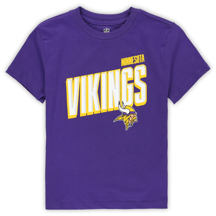 Minnesota Vikings Youth Purple/White The Mix 3 In 1 Combo Tee Kids Outerstuff