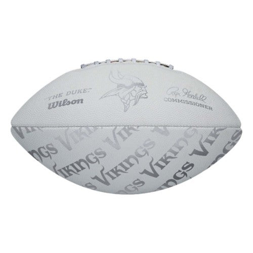 Minnesota Vikings White Training Camp Wilson Full Size Football Collectibles Fan HQ