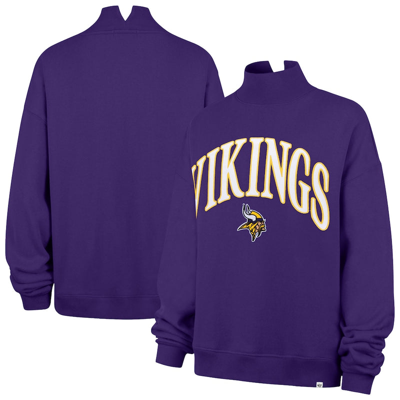 Minnesota Vikings Women's '47 Brand Purple Vantage Mock Neck