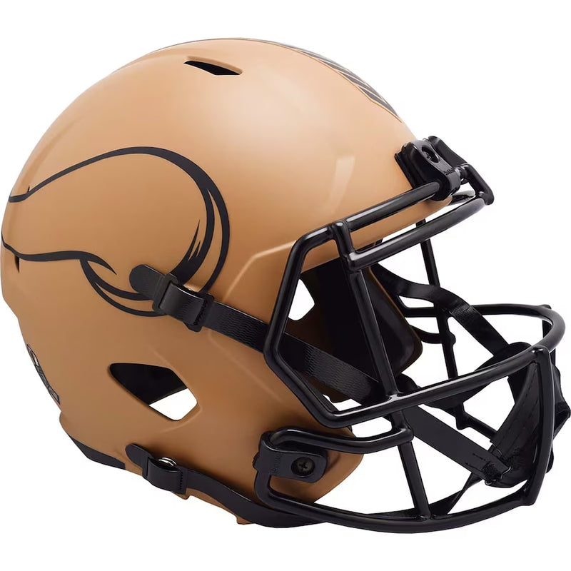 Minnesota Vikings 2023 Unsigned Riddell Salute To Service Full Size Speed Replica Helmet