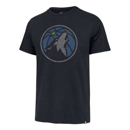 Minnesota Timberwolves '47 Brand Navy Distressed Logo Tee T-Shirts 47 Brand   