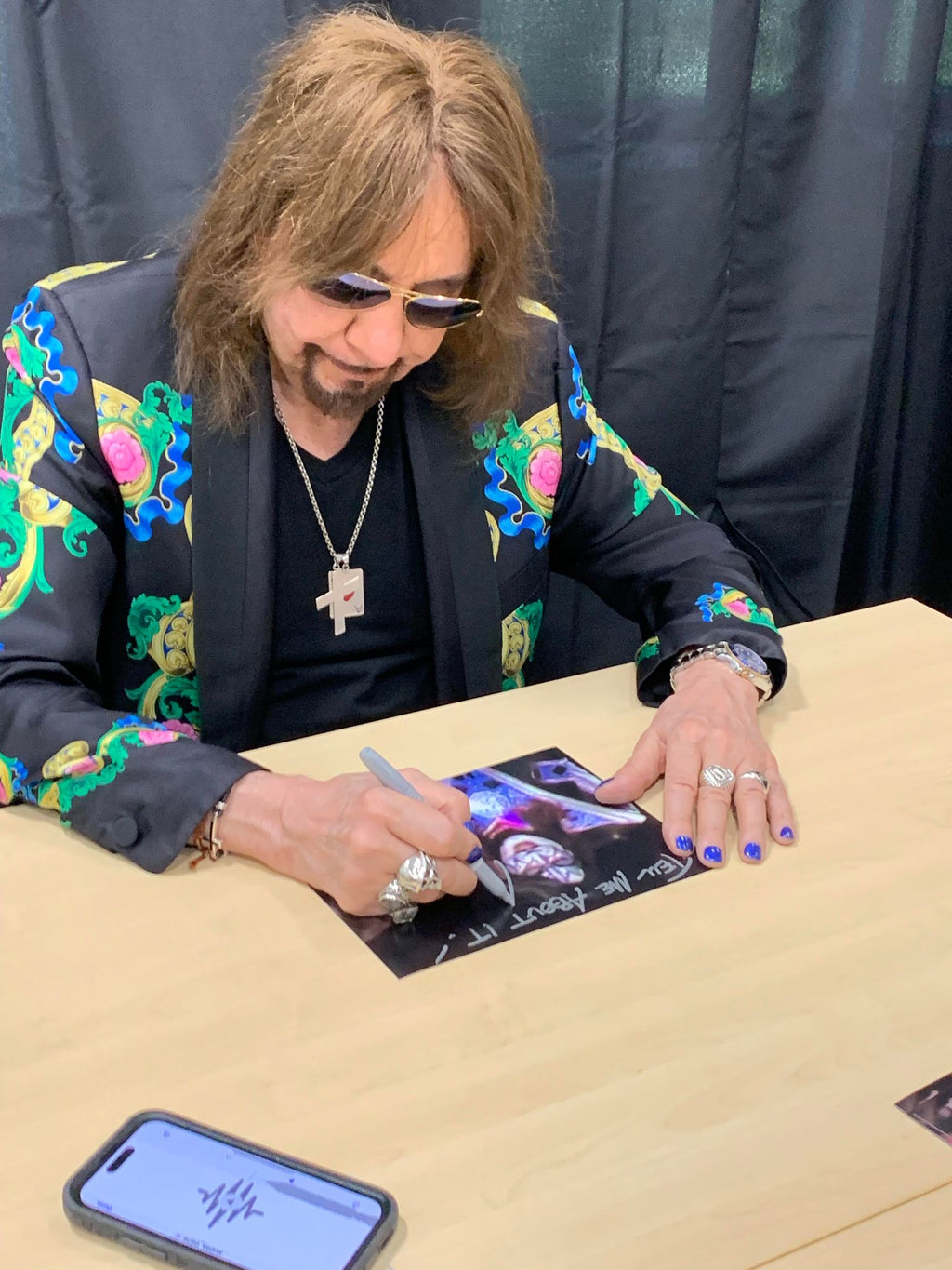 Ace Frehley Autographed & Inscribed "Tell Me About It!" 8x10 Photo Autographs FanHQ   