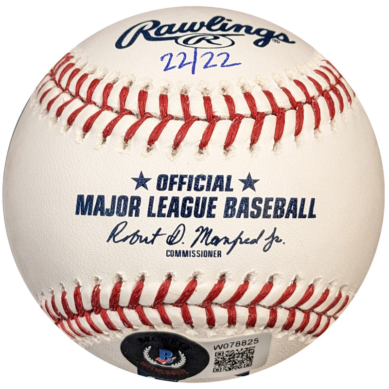 Luis Arraez Autographed Rawlings OMLB Baseball w/2022 AL Batting Champ (#22/22) Autographs FanHQ   