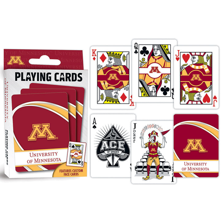 Minnesota Golden Gophers Playing Cards Collectibles Masterpieces
