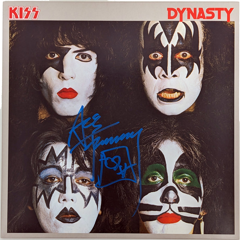 Ace Frehley Autographed KISS Dynasty Vinyl Album Autographs FanHQ   