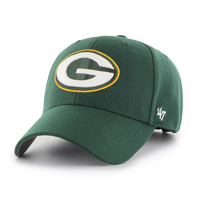 Green Bay Packers '47 MVP Green Logo Adjustable Hat Hats 47 Brand   
