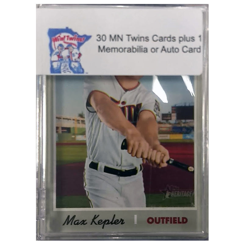 Minnesota Twins 30 Baseball Card Mystery Box w/ 1 Autograph or Memorabilia  Card