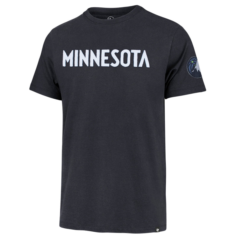 Minnesota Timberwolves '47 Brand Navy Franklin Fieldhouse Tee T-Shirts 47 Brand   