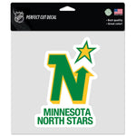 Minnesota North Stars 8" x 8" Perfect Cut Color Decal Collectibles Wincraft   