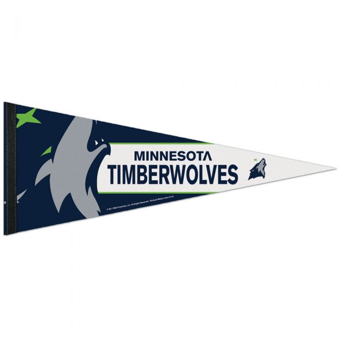 Minnesota Timberwolves Logo Premium Pennant Collectibles Wincraft   