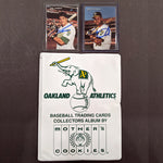 Terry Steinbach & Jose Canseco Autographed Complete Oakland A's Mother's Cookies Team Set (Various Years to Choose From) Autographs FanHQ 1991 (In Mini-Album)  