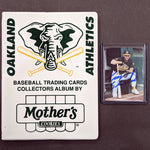 Terry Steinbach Autographed Complete Oakland A's Mother's Cookies Team Set (Various Years to Choose From) Autographs FanHQ 1994 (In Mini-Album)  