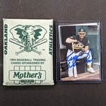 Terry Steinbach Autographed Complete Oakland A's Mother's Cookies Team Set (Various Years to Choose From) Autographs FanHQ 1994 (In Envelope)  