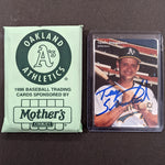 Terry Steinbach Autographed Complete Oakland A's Mother's Cookies Team Set (Various Years to Choose From) Autographs FanHQ 1996 (In Envelope)  