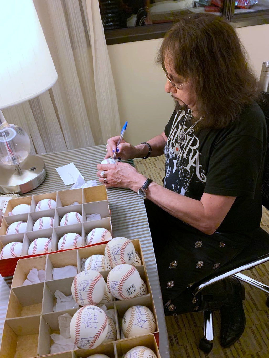 Ace Frehley Autographed Rawlings Official Major League Baseball Autographs FanHQ