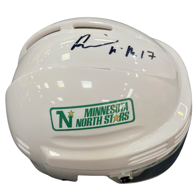 Basil McRae Autographed Minnesota North Stars Mini Helmet Autographs Fan HQ   