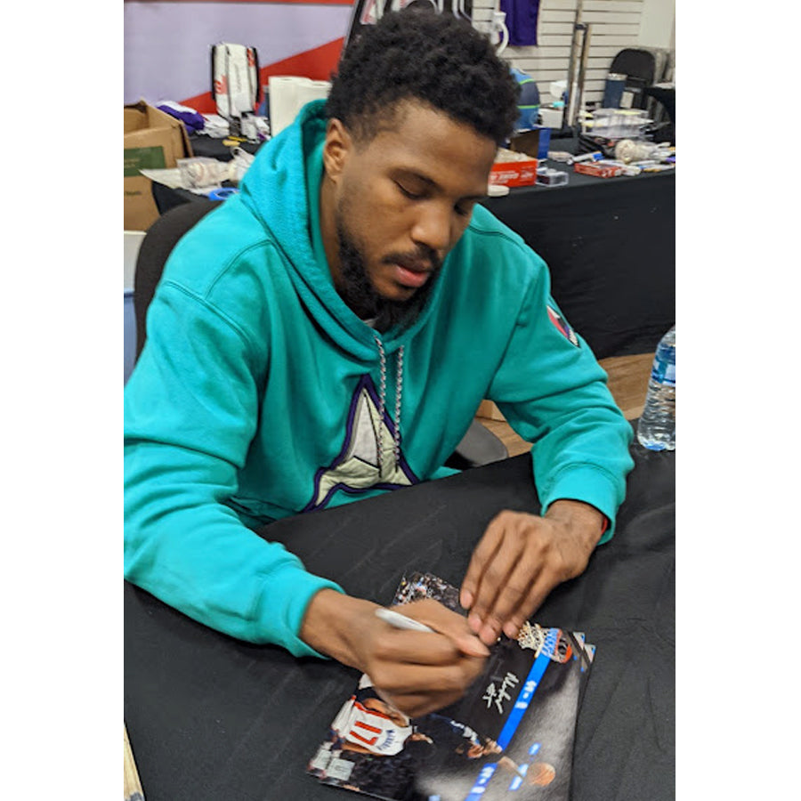 Malik Beasley Autographed Minnesota Timberwolves 8x10 Photo Dunking Autographs FanHQ