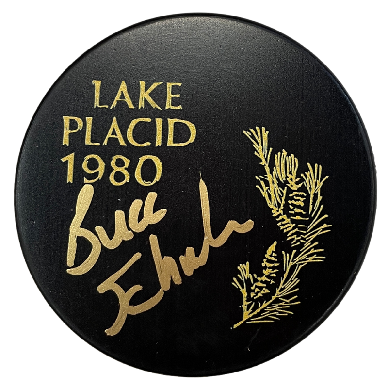 Buzz Schneider Autographed Fan HQ Exclusive 1980 Gold Edition Puck Autographs Fan HQ   