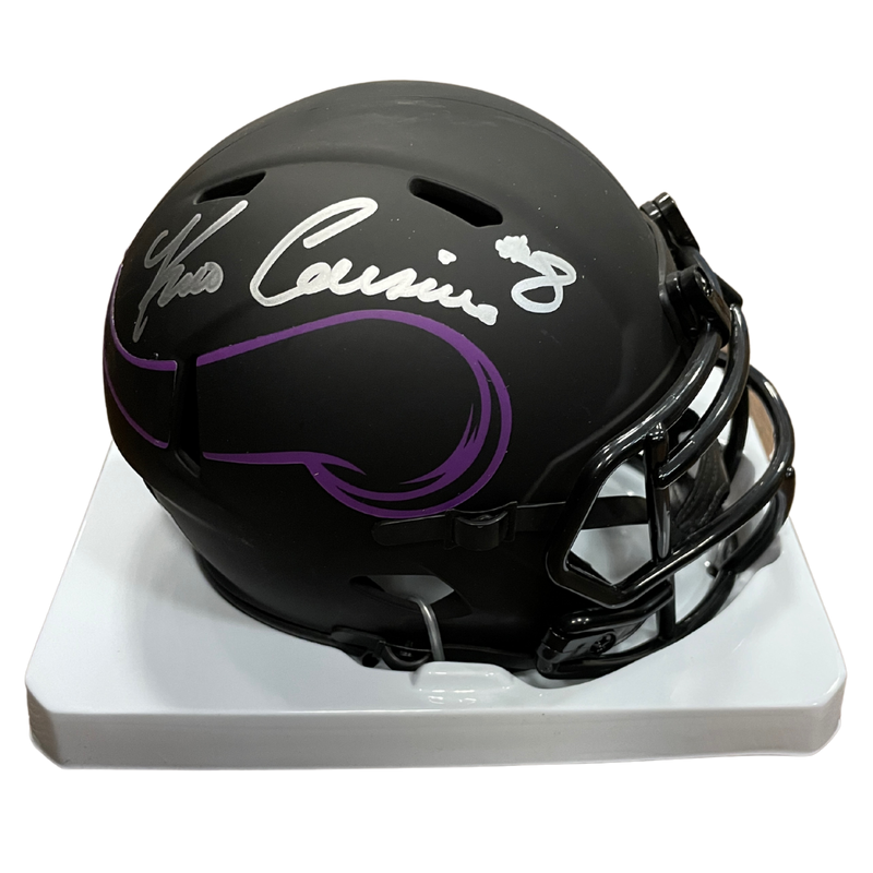 Kirk Cousins Autographed Minnesota Vikings Eclipse Mini Helmet Autographs FanHQ   