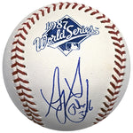Greg Gagne Autographed 1987 World Series Baseball Minnesota Twins Autographs Fan HQ   