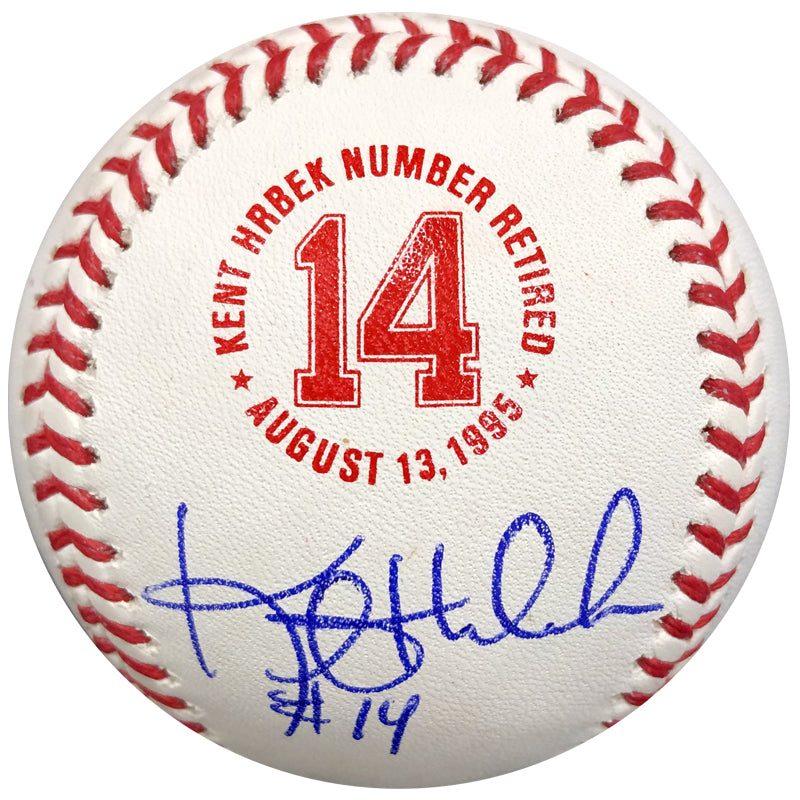 Kent Hrbek Autographed Fan HQ Exclusive Number Retired Baseball Minnesota Twins