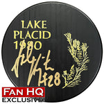 John Harrington Autographed Fan HQ Exclusive 1980 Lake Placid Puck Autographs FanHQ   