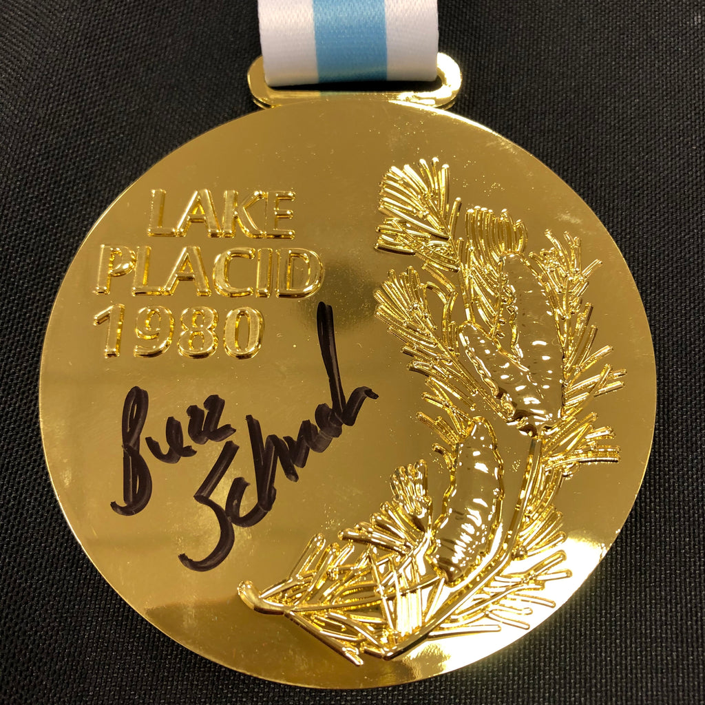 Buzz Schneider Autographed Replica 1980 Gold Medal Autographs Fan HQ   