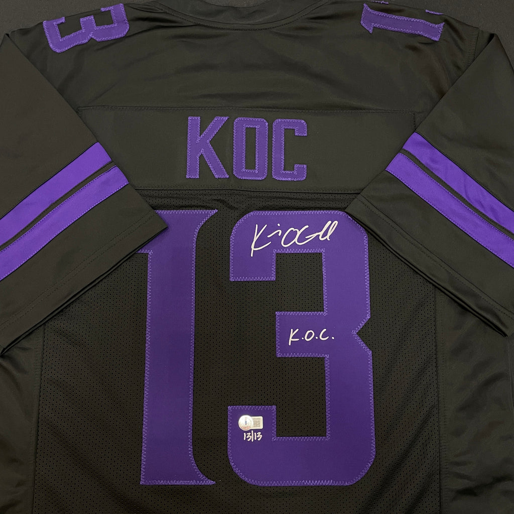 Kevin O'Connell Autographed Fan HQ Exclusive Blackout Nickname Jersey w/ K.O.C. Inscription (Numbered Edition) Autographs FanHQ Number 13/13  