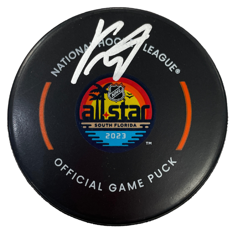 Kirill Kaprizov Autographed 2023 NHL All Star Official Game Puck