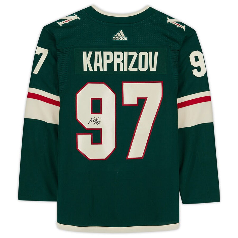 Kirill Kaprizov Autographed adidas Authentic Minnesota Wild Green