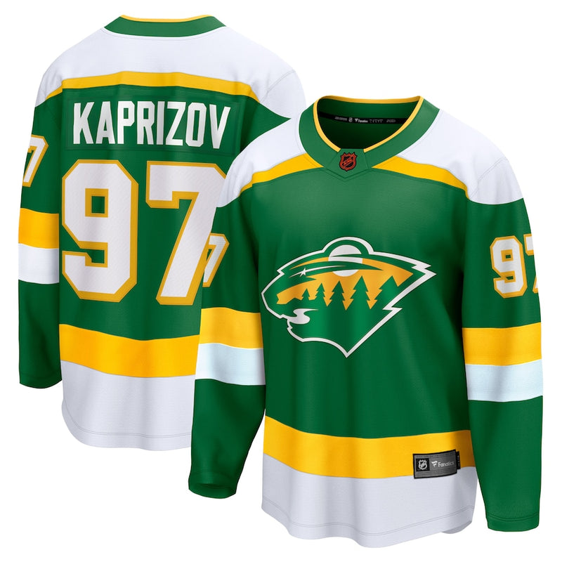 Kirill Kaprizov Minnesota Wild Green Reverse Retro Breakaway Replica Jersey Jersey Fanatics   