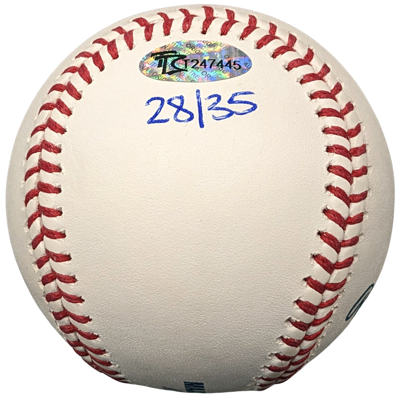 Tom Kelly and Ron Gardenhire Autographed Fan HQ Exclusive Manager Of The Year Baseball (Numbered Edition) Autographs Fan HQ   