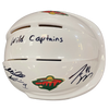 Mikko Koivu and Jared Spurgeon Autographed Minnesota Wild Mini Helmet w/ Wild Captains Inscription (Numbered Edition) Autographs FanHQ   