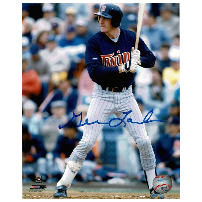 Gene Larkin Autographed Minnesota Twins 8x10 Photo Batting Autographs FanHQ   
