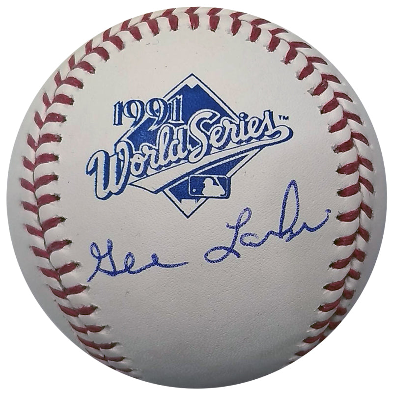 Gene Larkin Autographed 1991 World Series Baseball Minnesota Twins Autographs Fan HQ   
