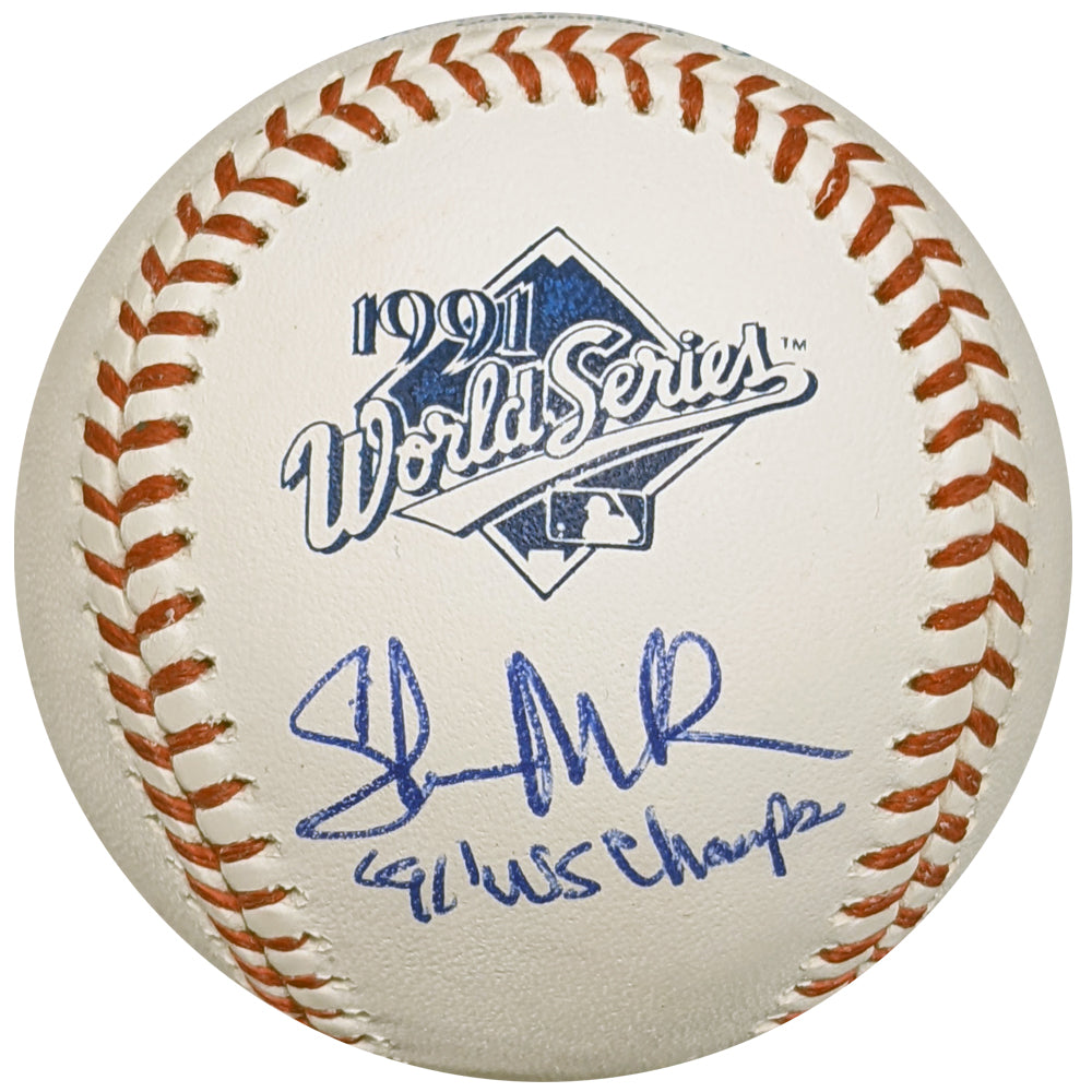Shane Mack Autographed and Inscribed 1991 World Series Baseball Minnesota Twins Autographs Fan HQ   