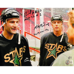 Mike Modano and Basil McRae Autographed 8x10 Photo (Numbered Edition) Autographs Fan HQ Number 1/17  