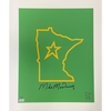 Mike Modano Autographed SotaStick 20x24 North State Print (Numbered Edition) Autographs FanHQ Standard Number (2-8)  