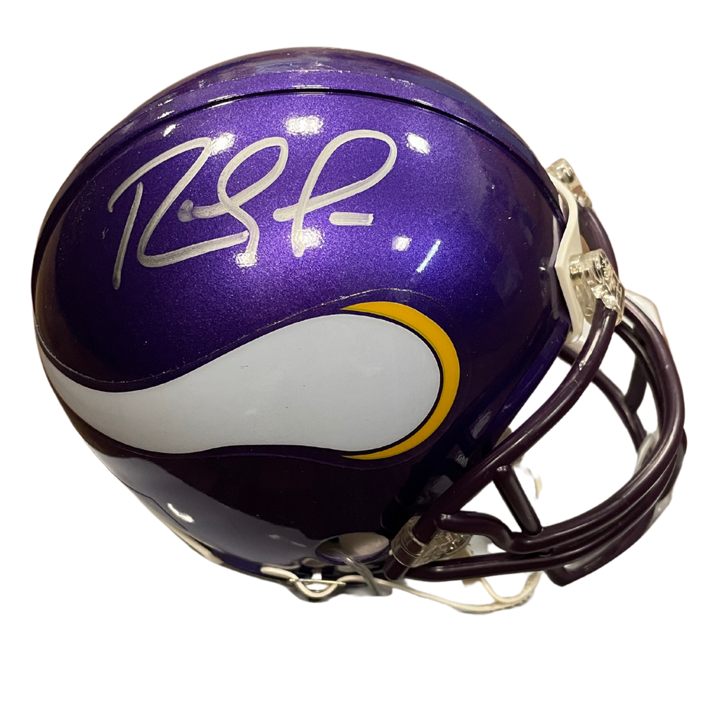 Randy Moss Autographed Minnesota Vikings Mini Helmet Autographs Fan HQ   