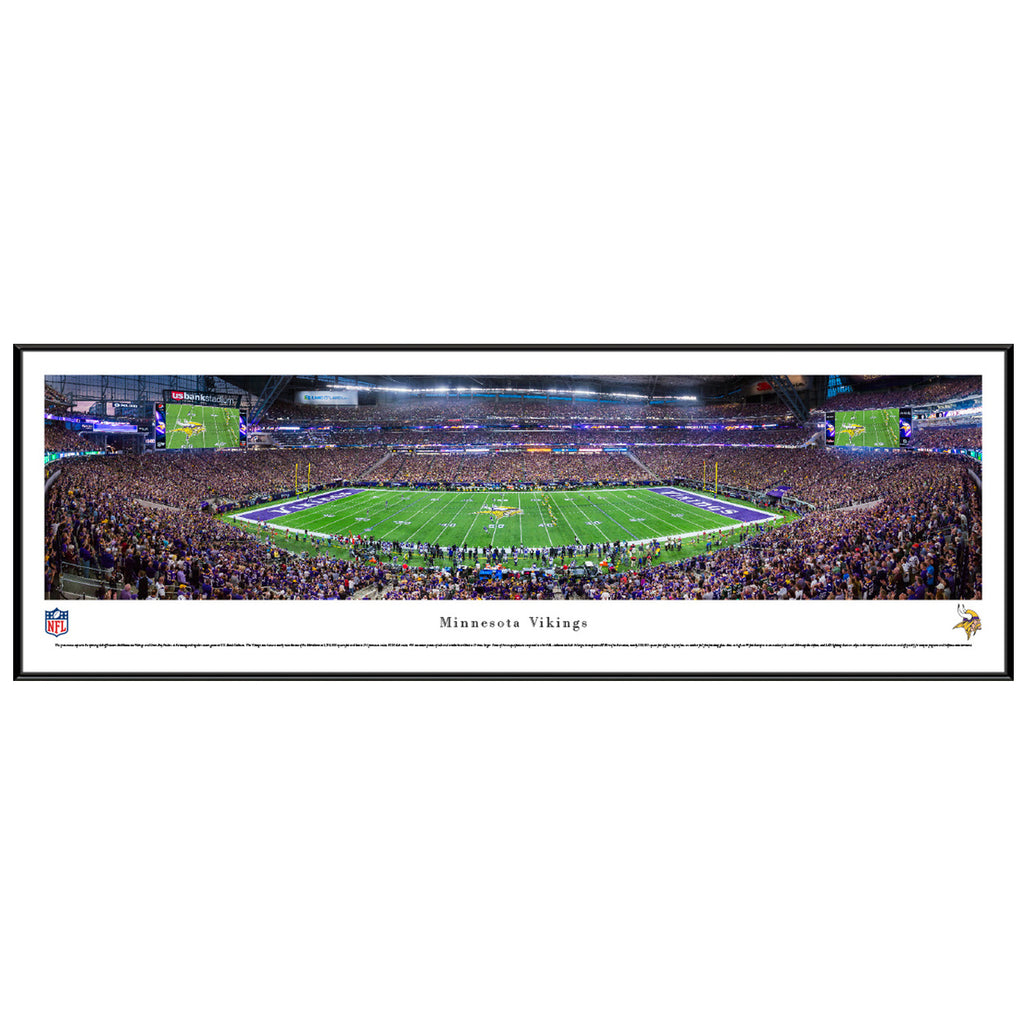 Minnesota Vikings US Bank Stadium Inaugural Game Panoramic Picture (In-Store Pickup) Collectibles Blakeway Deluxe Frame